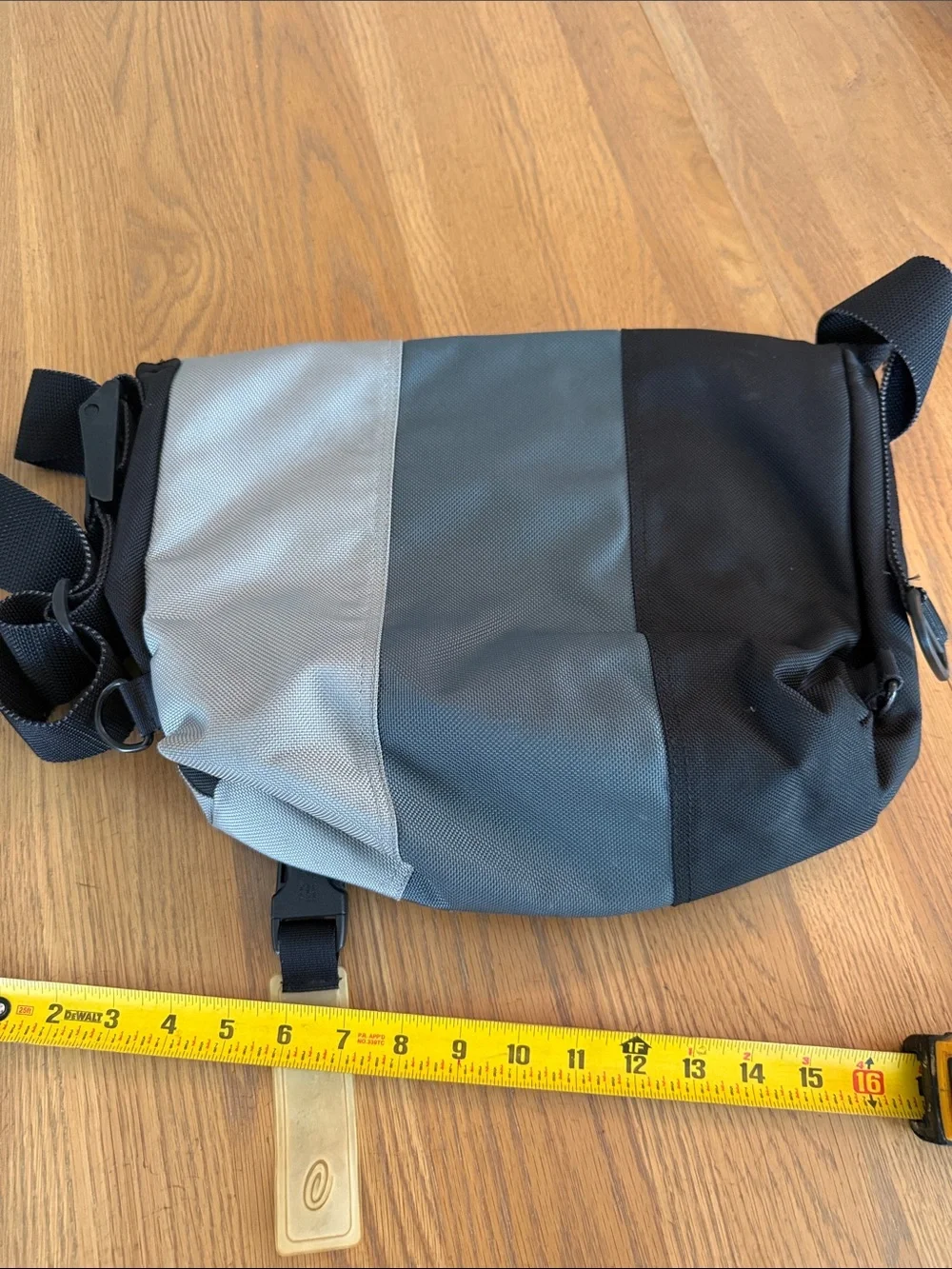 Timbuk2 Two-Tone Black and Gray Messenger Bag